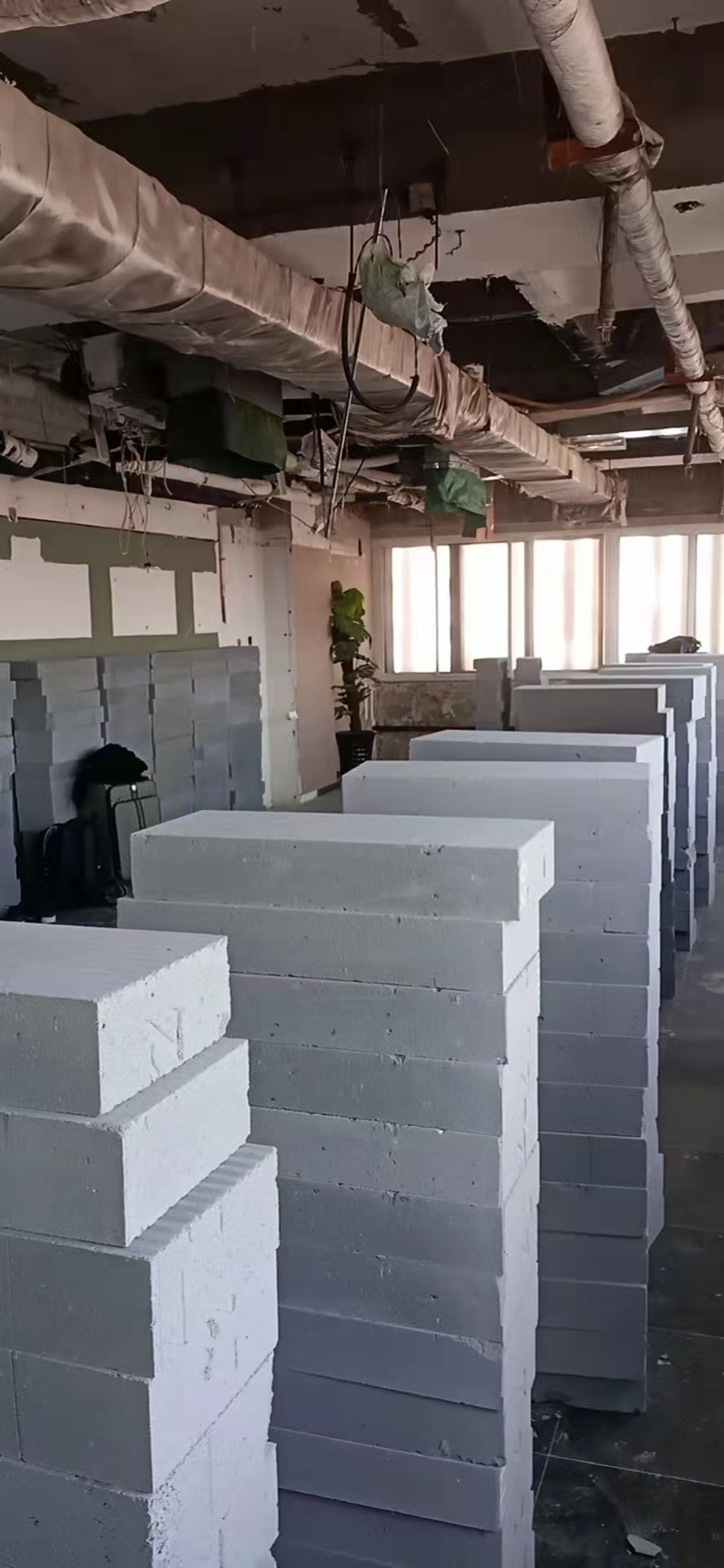 加气块隔墙砌筑